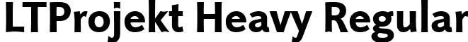 LTProjekt Heavy Regular font - LinotypeProjektHeavy.ttf