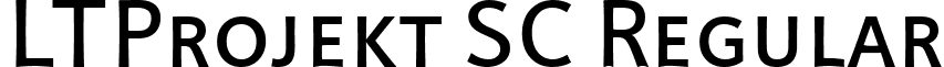 LTProjekt SC Regular font - LinotypeProjektSmallCaps.ttf