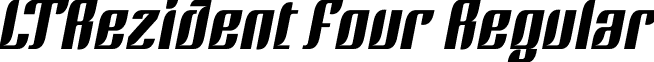 LTRezident Four Regular font - LinotypeRezidentFour.ttf