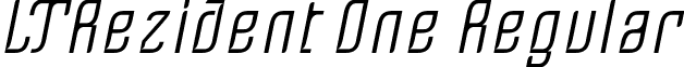 LTRezident One Regular font - LinotypeRezidentOne.ttf