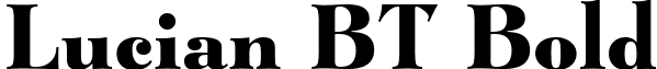 Lucian BT Bold font - lucian bold bt.ttf