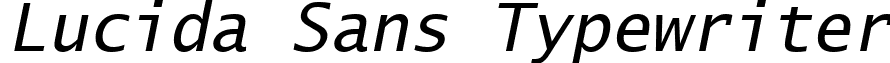 Lucida Sans Typewriter font - LTYPEO.ttf