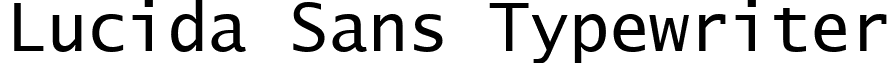 Lucida Sans Typewriter font - LUTYPE.ttf