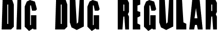 DIG DUG Regular font - DIG DUG.ttf