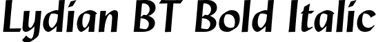 Lydian BT Bold Italic font - LydianBoldItalicBT.ttf