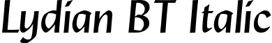 Lydian BT Italic font - LYDIANI.ttf