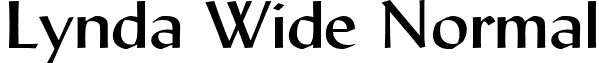 Lynda Wide Normal font - LyndaWideNormal.ttf