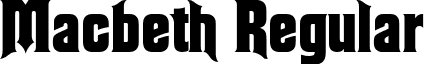 Macbeth Regular font - MACBT.ttf