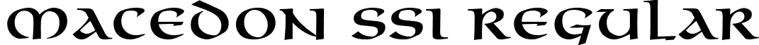 Macedon SSi Regular font - MacedonSSi.ttf