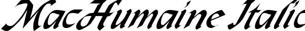 MacHumaine Italic font - MacHumaineItalic.ttf