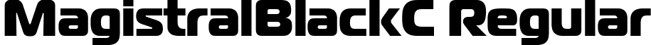 MagistralBlackC Regular font - MGBLACK.ttf