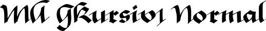 MA GKursiv1 Normal font - GKURSIV1.ttf