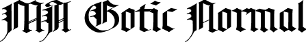MA Gotic Normal font - GOTIC.ttf