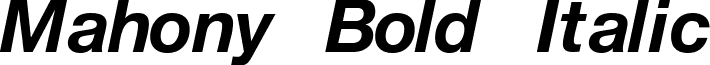 Mahony Bold Italic font - MAHONYBI.ttf