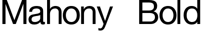 Mahony Bold font - MAHONYB.ttf