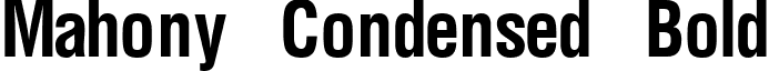 Mahony Condensed Bold font - MAHONCB.ttf