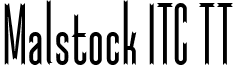 Malstock ITC TT font - MALSI.ttf