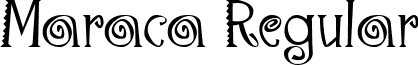 Maraca Regular font - Maraca Regular.ttf