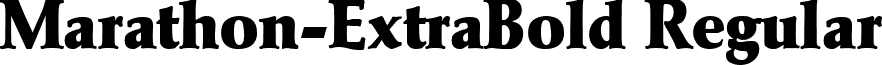 Marathon-ExtraBold Regular font - Marathon-ExtraBold.ttf