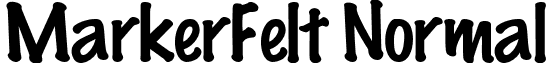 MarkerFelt Normal font - MARF.ttf