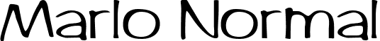 Marlo Normal font - MarloNormal.ttf