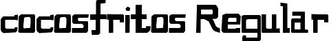cocosfritos Regular font - cocosfritos.ttf