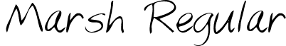 Marsh Regular font - MarshRegular.ttf