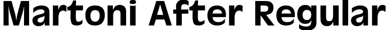 Martoni After Regular font - martonia.ttf