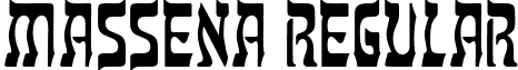 Massena Regular font - massena.ttf