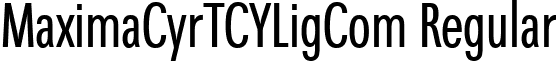 MaximaCyrTCYLigCom Regular font - MaximaCyrTCYLigCom Regular.ttf