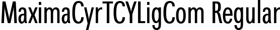 MaximaCyrTCYLigCom Regular font - MC04122T.ttf