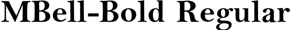 MBell-Bold Regular font - MBELL.ttf