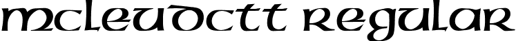 McLeudCTT Regular font - MCL____C.ttf