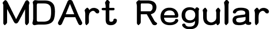 MDArt Regular font - MDArt.ttf