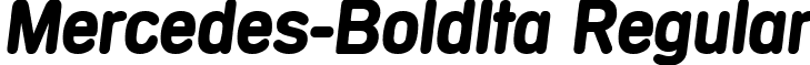 Mercedes-BoldIta Regular font - Mercedes-BoldIta.ttf