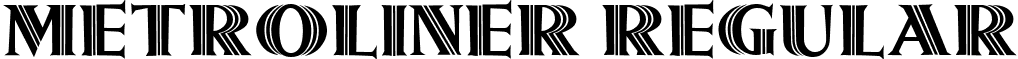 Metroliner Regular font - METROLIN.ttf