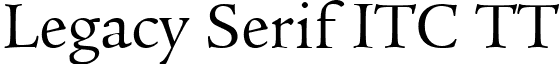 Legacy Serif ITC TT font - LEGSFW.ttf