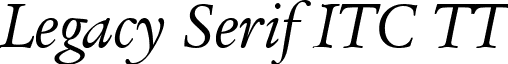Legacy Serif ITC TT font - LEGSFWI.ttf