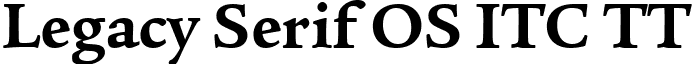 Legacy Serif OS ITC TT font - LEGSFOB.ttf