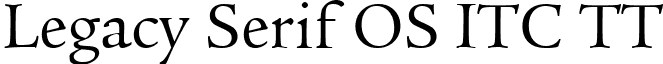 Legacy Serif OS ITC TT font - LEGSFOW.ttf