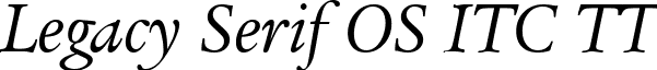 Legacy Serif OS ITC TT font - LEGSFOWI.ttf