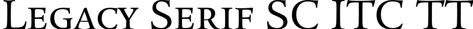 Legacy Serif SC ITC TT font - LEGSFSW.ttf