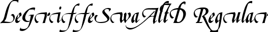 LeGriffeSwaAltD Regular font - LeGriffeSwaAltD.ttf