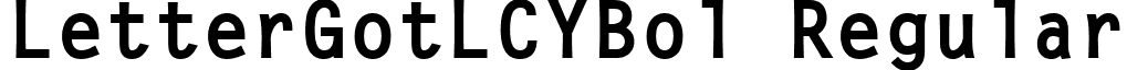 LetterGotLCYBol Regular font - LC21006L.ttf