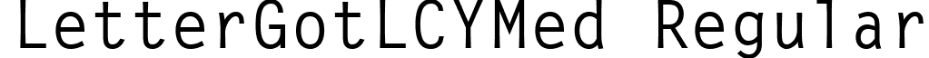 LetterGotLCYMed Regular font - LC21004L.ttf