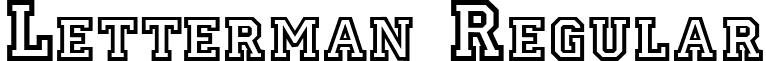 Letterman Regular font - LettermanRegular.ttf