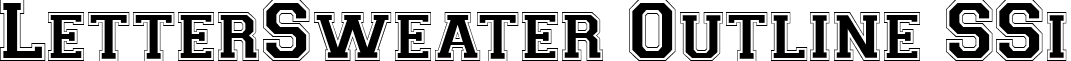 LetterSweater Outline SSi font - LetterSweaterOutlineSSiNormal.ttf