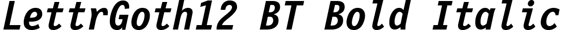 LettrGoth12 BT Bold Italic font - LEGO12BI.ttf