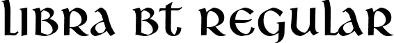 Libra BT Regular font - LibraBT.ttf