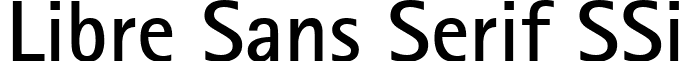 Libre Sans Serif SSi font - LibreSansSerifSSiBold.ttf